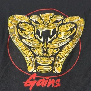 Project X small tee CrossFit Karate Kid No mercy Squat deep lift heavy snake